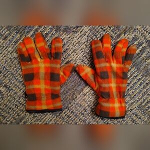 Women's Plaid Fleece Gloves